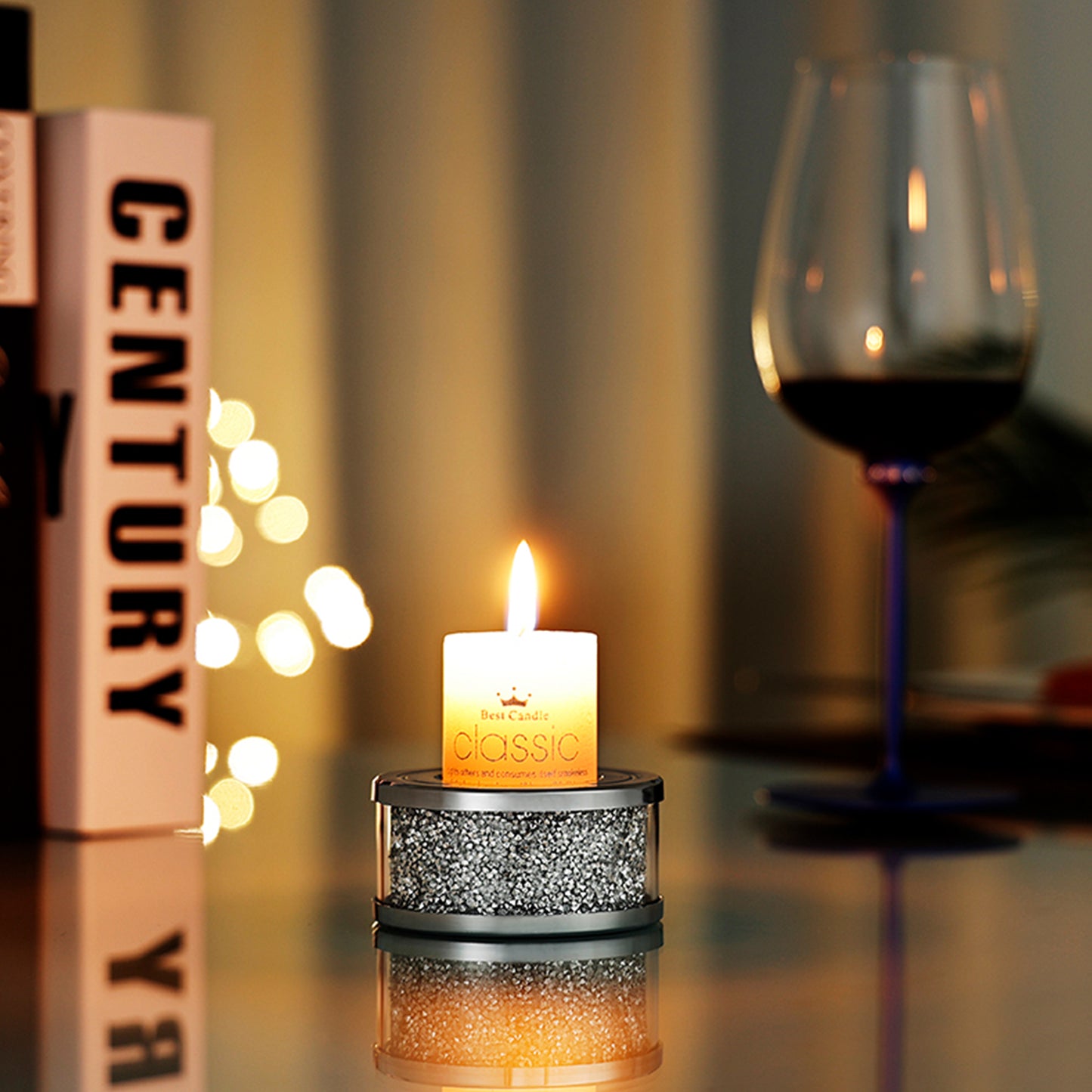 Gold Starlight Candle Holder