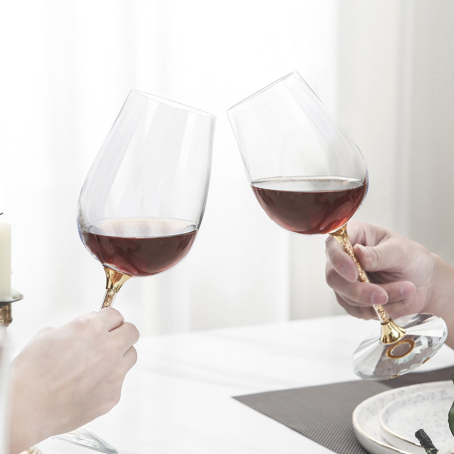 Set of 2 Goblets with Decanter