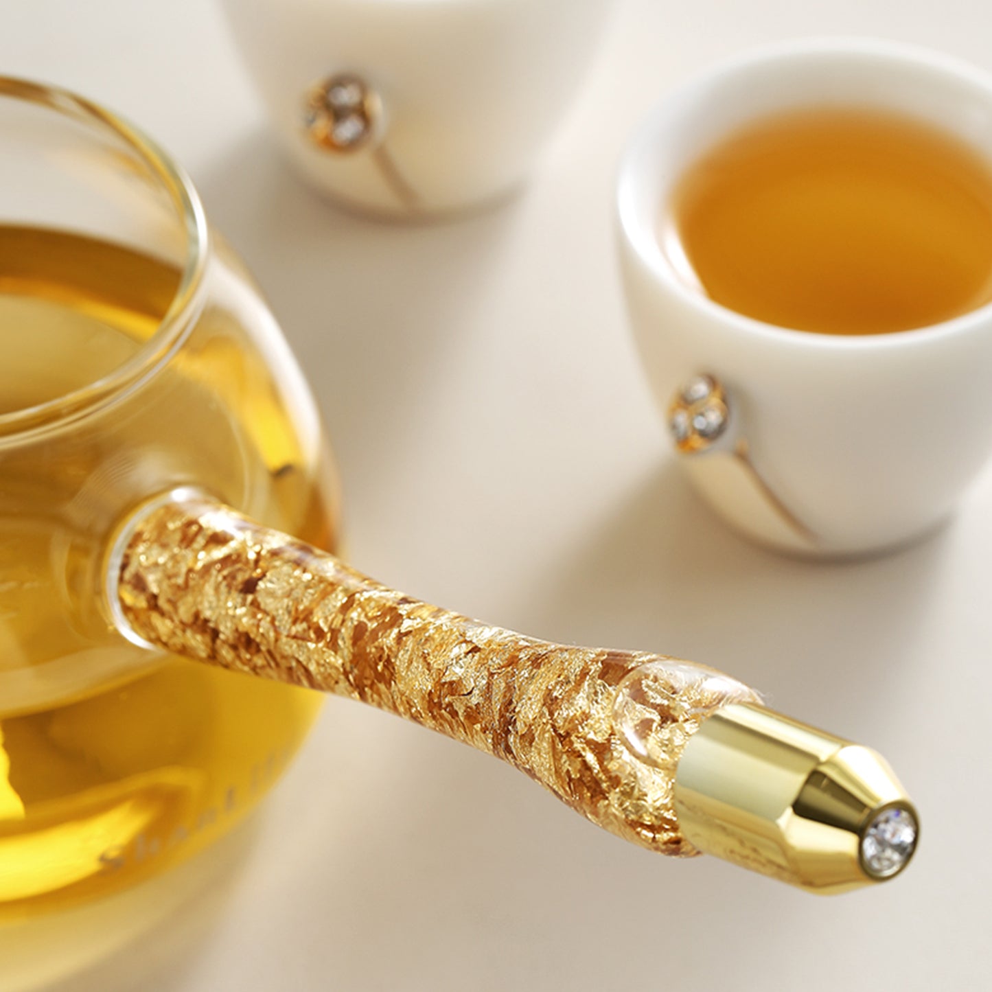 Golden Tea Serving Pot