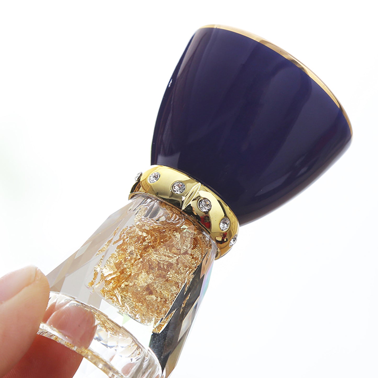 Noble Gold Foil Crystal Shot Glasses Set / Sake Set