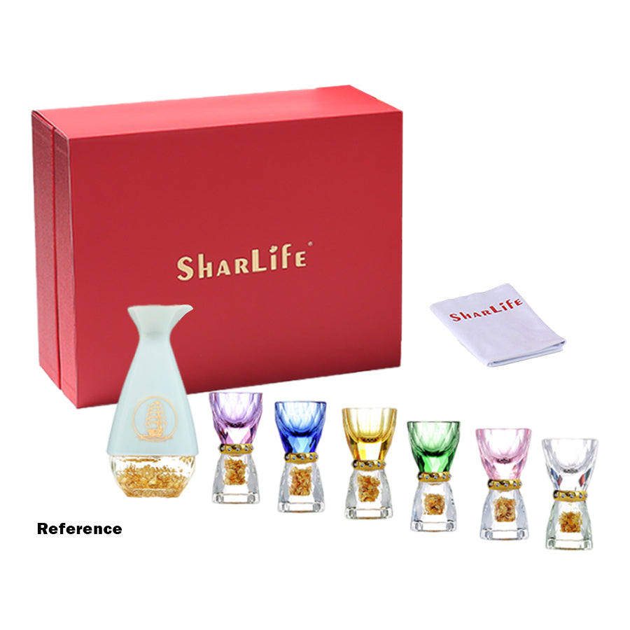 Colorful Glass Crystal Shot Glasses Set
