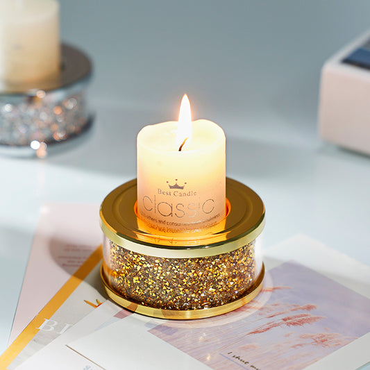 Gold Starlight Candle Holder